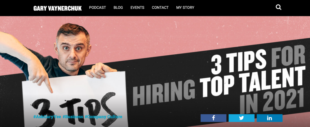 bloguri de afaceri mici - Gary vee