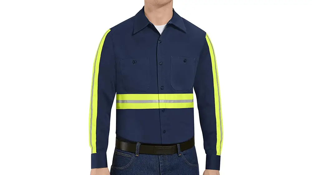 Red Kap 男式抗皱棉质工作衬衫