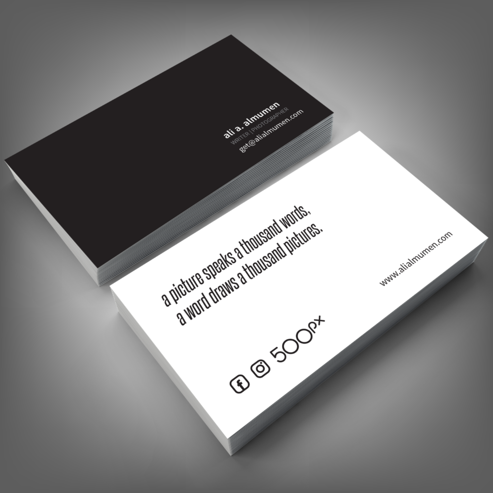 визитки внештатного писателя