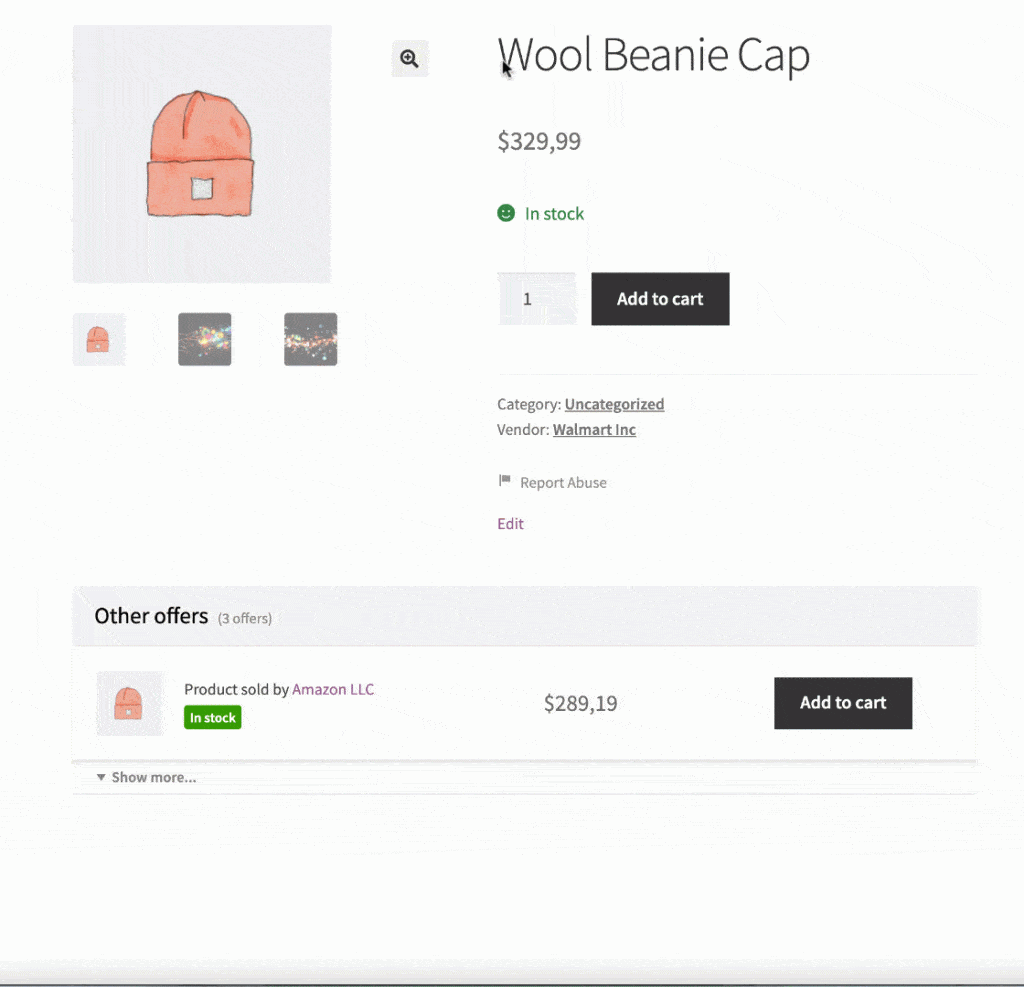 un singur produs mai mulți furnizori