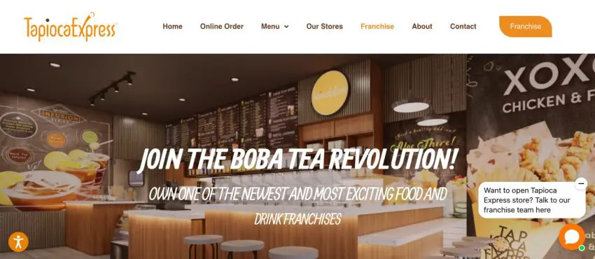 franchise de thé à bulles