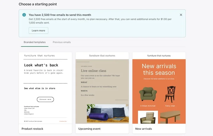 Shopify مقابل GoDaddy للتسويق عبر البريد الإلكتروني