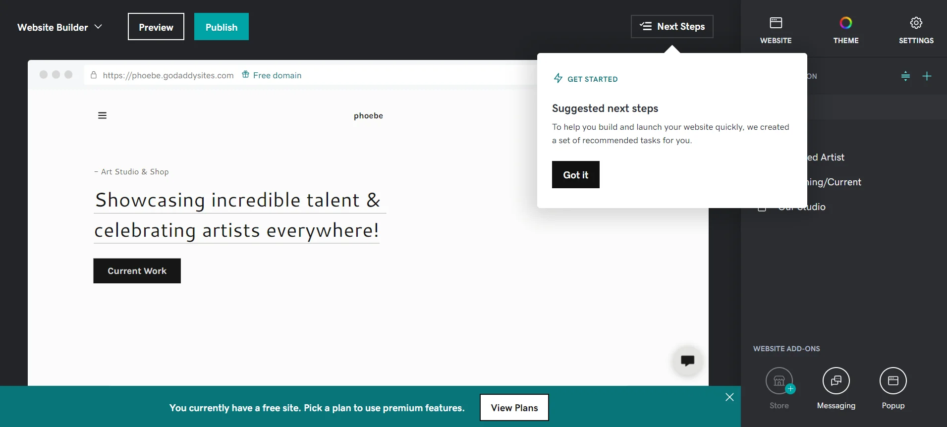 Shopify مقابل GoDaddy