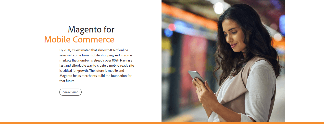 Magento para comércio móvel