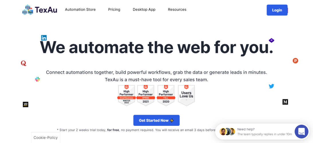 TexAu - instrumente de automatizare linkedin