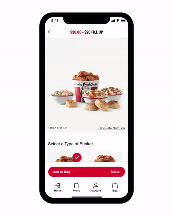 Fast food ordering app