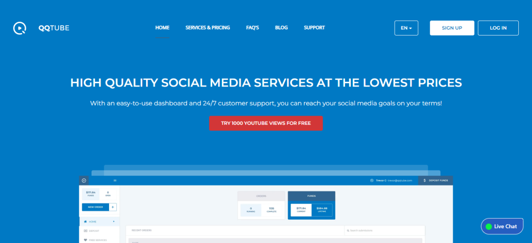 QQチューブ-Dailymotionビューを購入する