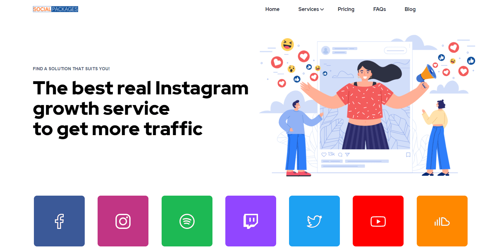 SocialPackages-Instagramのインプレッションを購入する