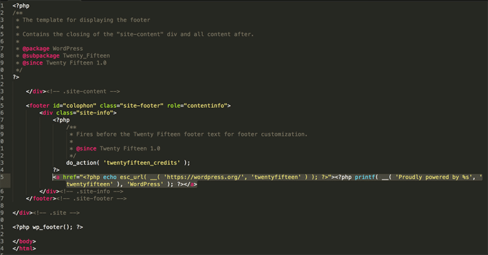 create-wordpress-child-theme-footer-modification 만들기