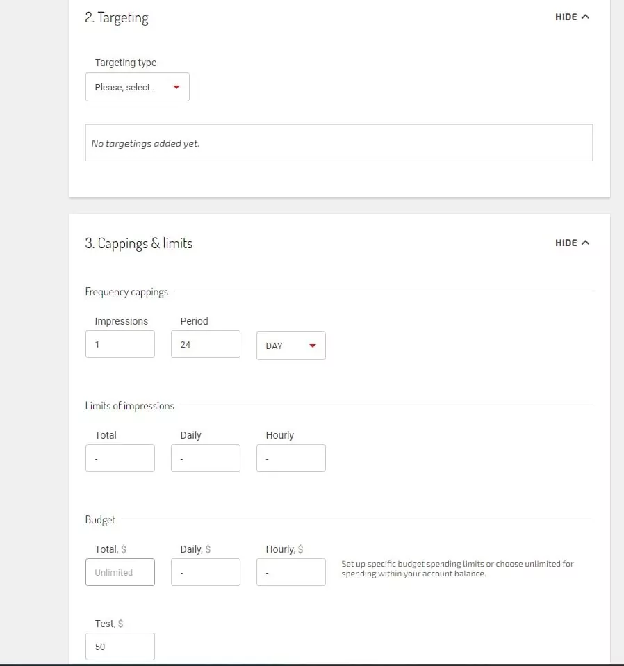 Targeting- und Kappungsgrenzen