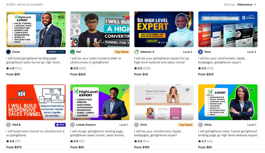 Концерт GoHighLevel Fiverr