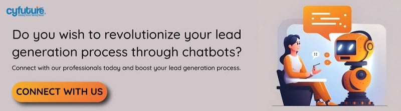 CTA de chatbots de IA para geração de leads
