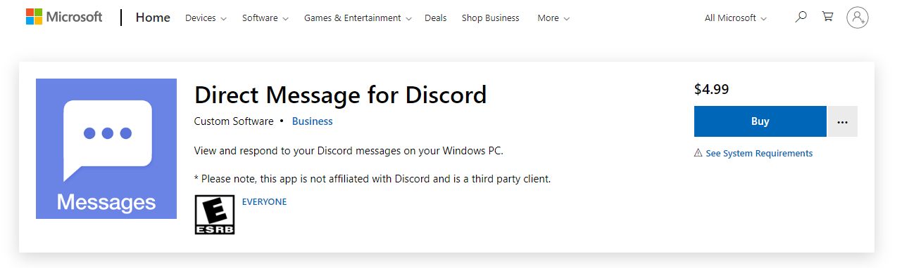 Microsoft - Discord 쪽지 구매