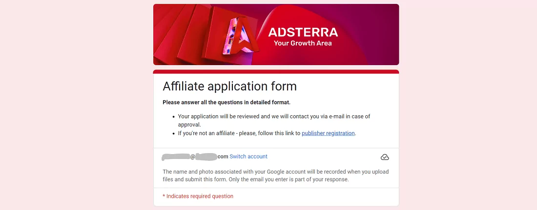 como ingressar na rede Adsterra-cpa