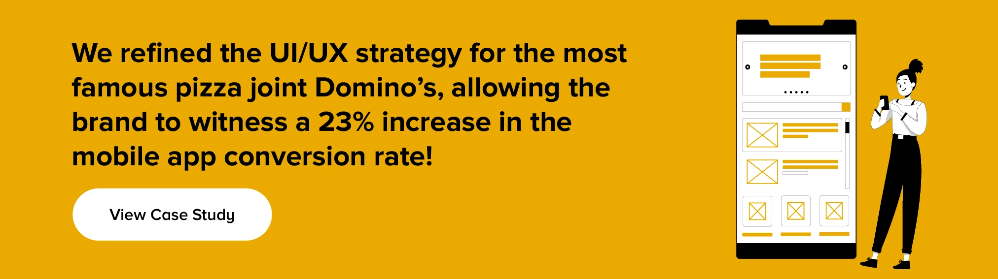 Temukan bagaimana kami menyempurnakan strategi UI/UX untuk kedai pizza Domino's