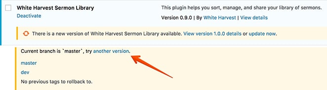 layout by flywheel Git et FlywheelGitHub plugin updater nouveaux paramètres de version