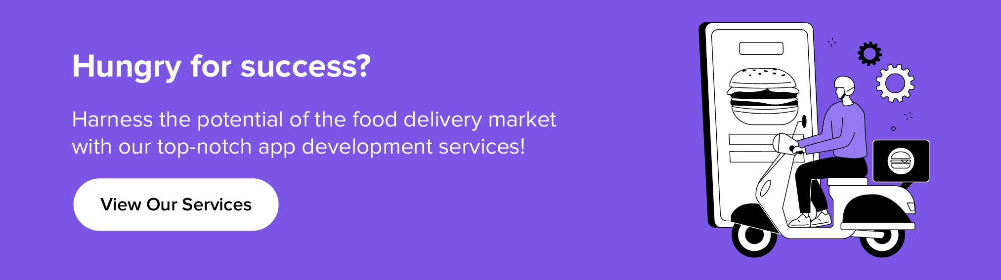 Approfitta dei nostri servizi per sfruttare il potenziale del mercato della consegna di cibo.