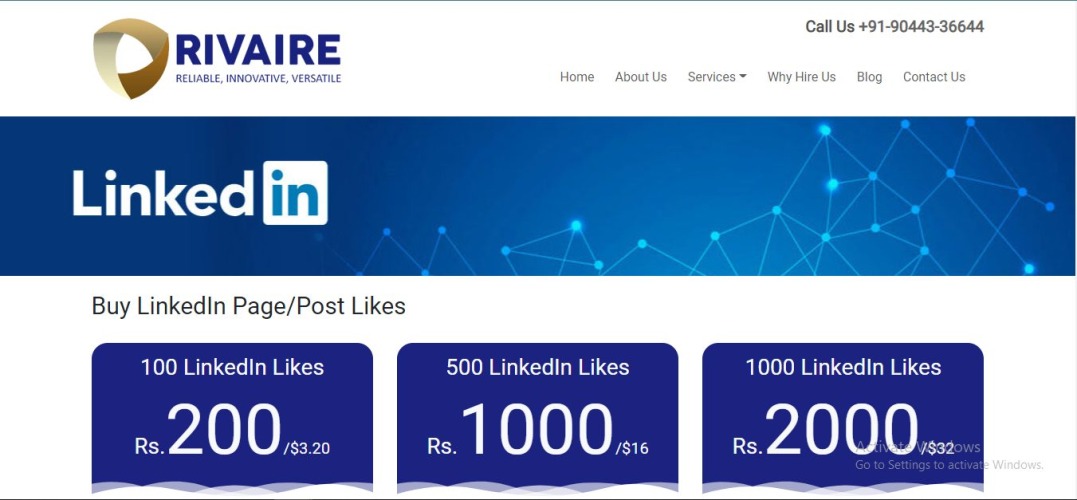 Rivaire-LinkedInLikesを購入する