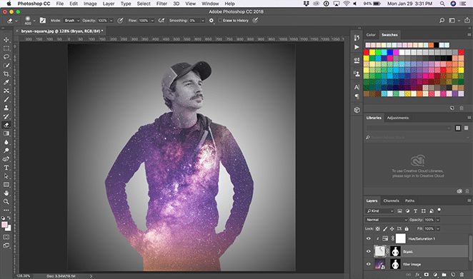 飛輪版面雙曝光教程模板下載擦除主圖