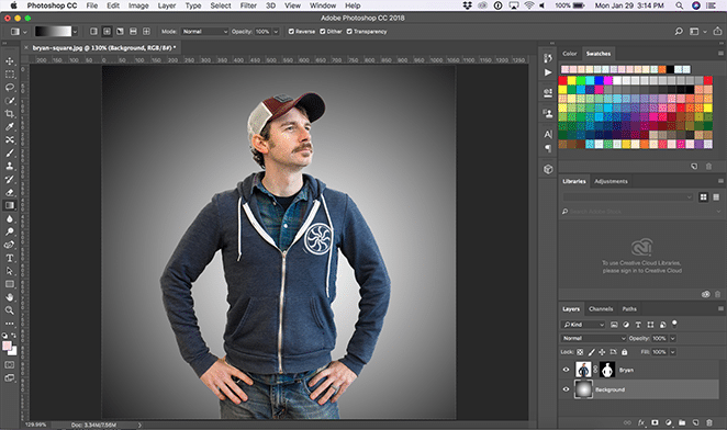 飛輪佈局雙曝光教程模板下載徑向漸變背景