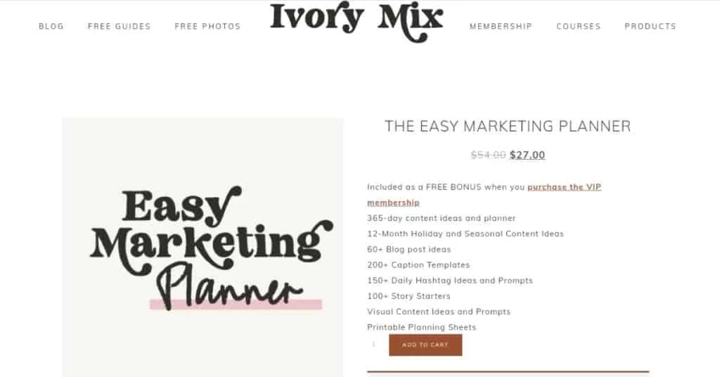 IvoryMix – 簡単なマーケティング プランナー