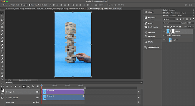 diseño por flywheel cinemagraph cómo tutorial capa de enmascaramiento