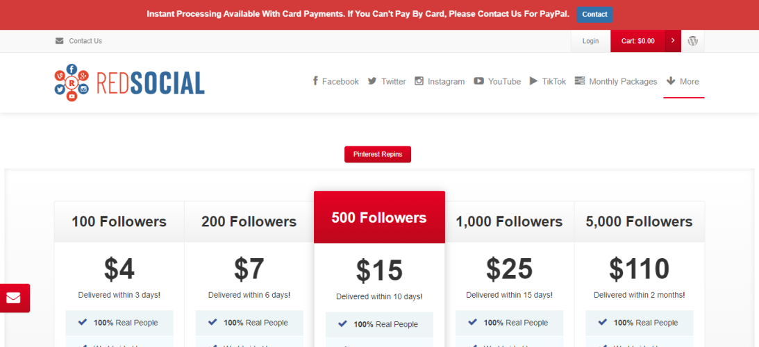 RedSocial-Pinterestピンを購入する