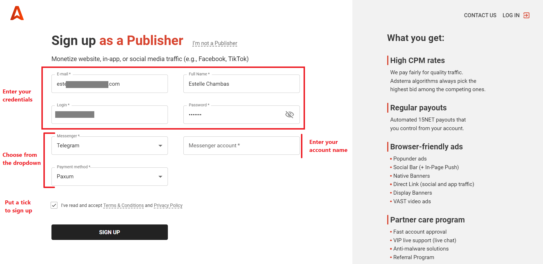 Iscriviti come editore