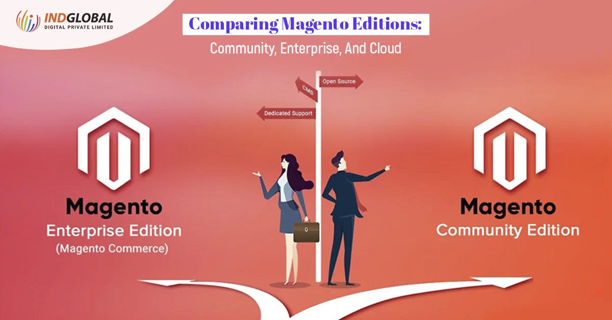 Magento のエディションの比較コミュニティ、エンタープライズ、クラウド