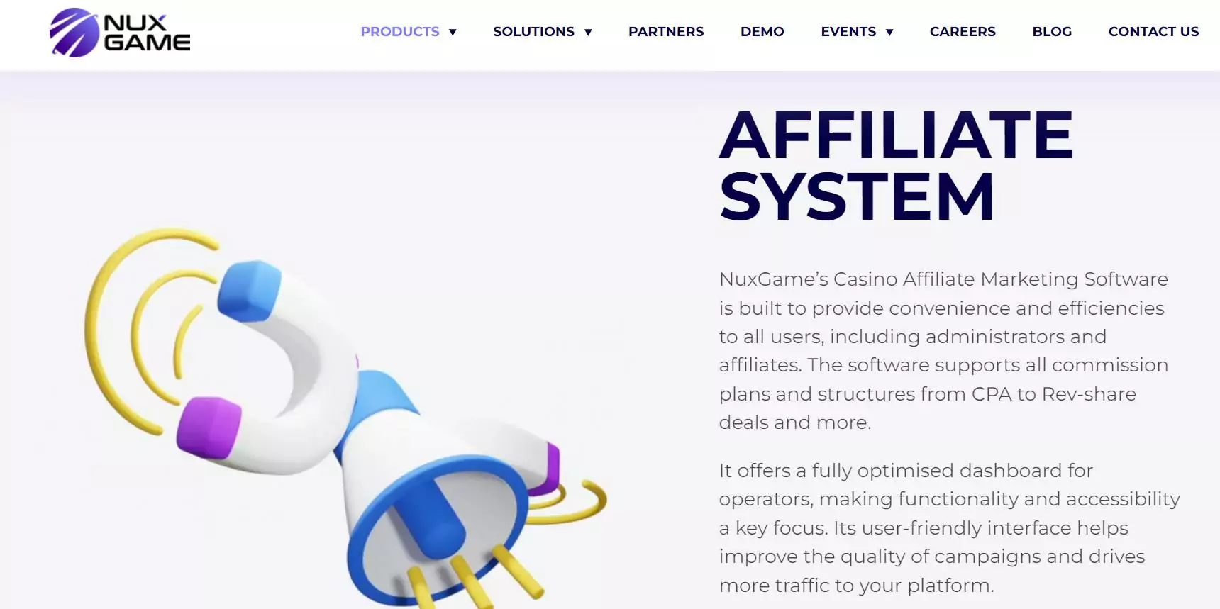 Home page di NuxGame