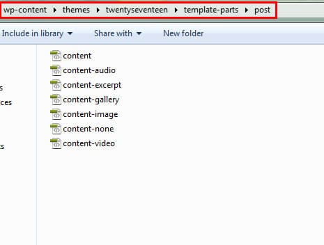 diseño por volante plantilla de publicación personalizada cómo archivos de wordpress en la máquina local