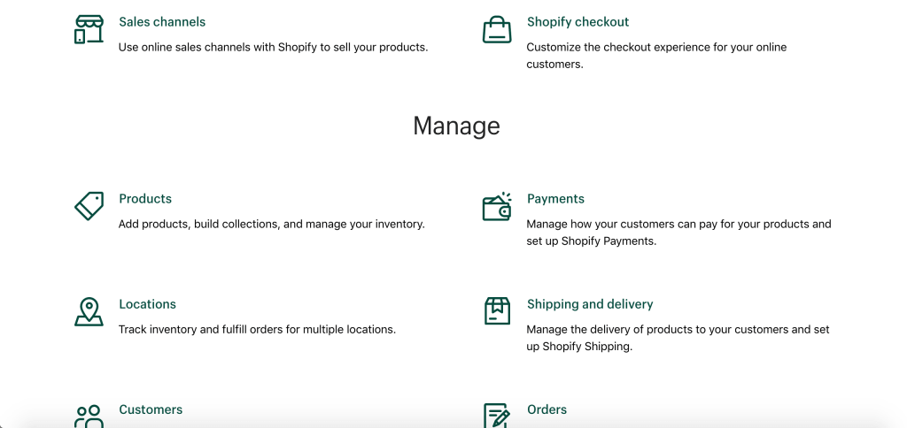 Shopifyヘルプセンター