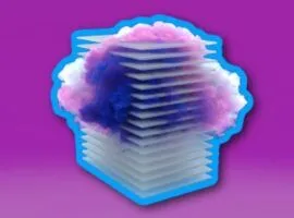 Foto d'archivio del concetto di cloud computing e server di rete con una nuvola sullo sfondo, che rappresenta la protezione dei dati nel cloud.