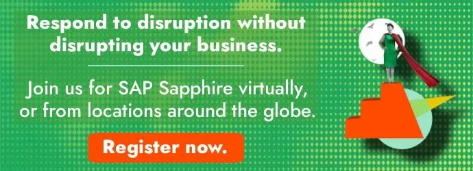 Informações de inscrição no SAP Sapphire 2024 em Orlando, Barcelona ou virtualmente. Leituras de texto: interrompa a interrupção sem interromper seus negócios. Junte-se a nós no SAP Sapphire em Orlando, Barcelona ou virtualmente. Registrar agora.