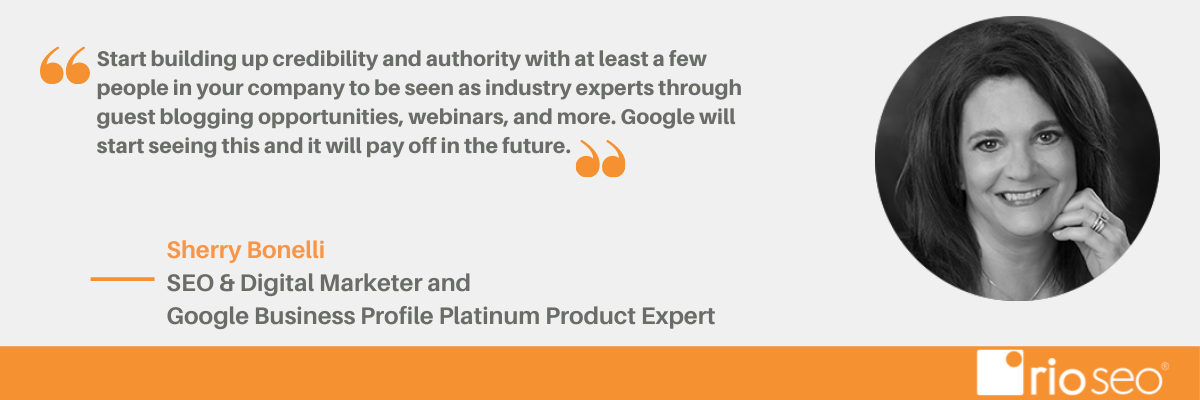 Citação de webinar de limpeza de primavera de SEO local Sherry Bonelli