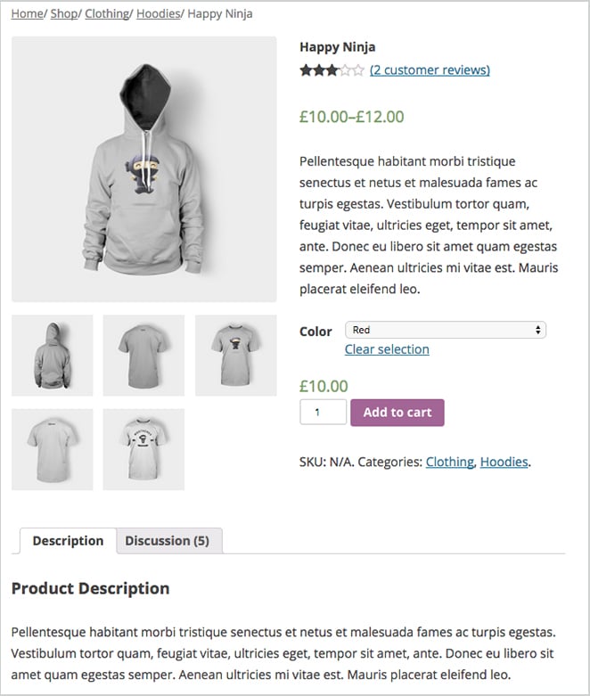 woocommerceウェブサイトの例のワードプレスツール