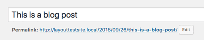 configurações de estrutura personalizadas no painel do wordpress ao criar uma estrutura de permalink do cliente definida para data e exibição de nome de postagem na guia de postagem no painel