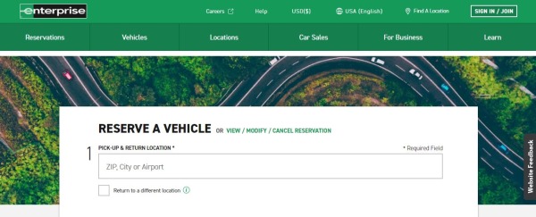 Enterprise Rent-A-Car - прокат автомобилей в Лас-Вегасе