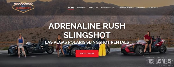 Adrenaline Rush Slingshot Rentals - прокат автомобилей в Лас-Вегасе