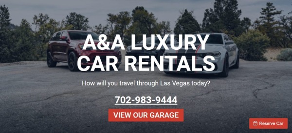 A & A Luxury Car Rentals - прокат автомобилей в Лас-Вегасе