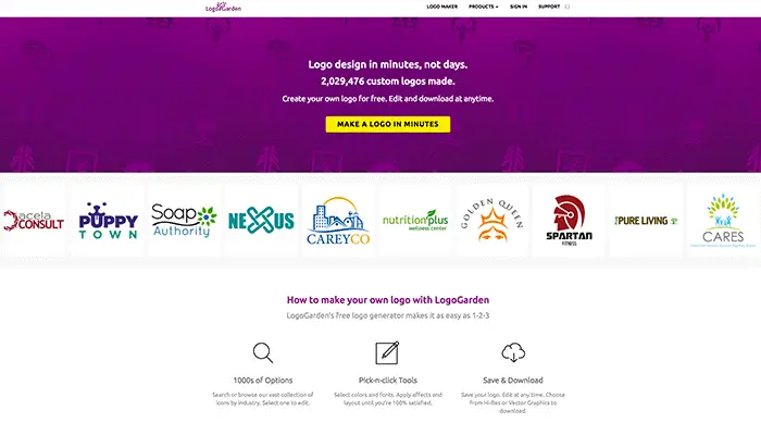 Logo Garden - - Best Online Tools to Create Logo For Your Business