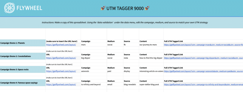 UTM 标记器 9000 电子表格