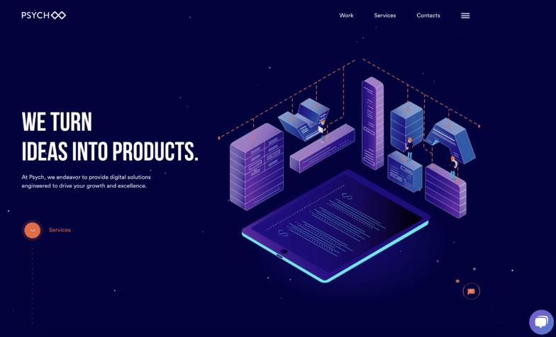 ภาพหน้าจอของการออกแบบที่มีมิติเท่ากัน การออกแบบเป็นอาคารขนาดเล็กจากมุมด้านข้าง