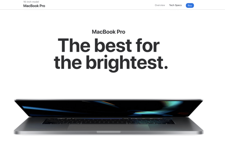สกรีนช็อตของการเปิด MacBook Pro