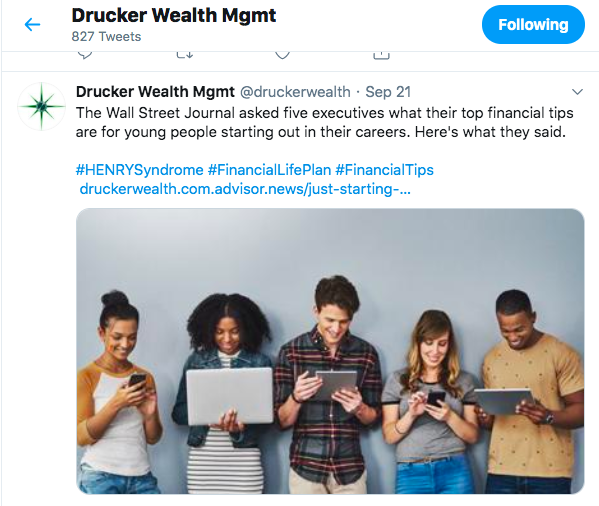 Drucker มั่งคั่ง ทวิตเตอร์