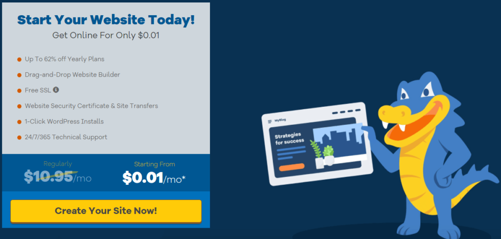 HostGator Penny Offer for trial