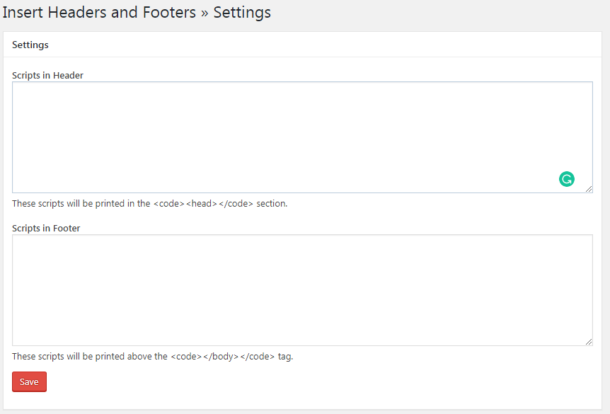 Come aggiungere codice di intestazione e piè di pagina in WordPress? (3 semplici passaggi) Header Footer Dashboard