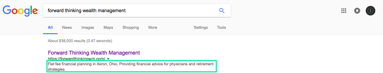 财务顾问的元描述