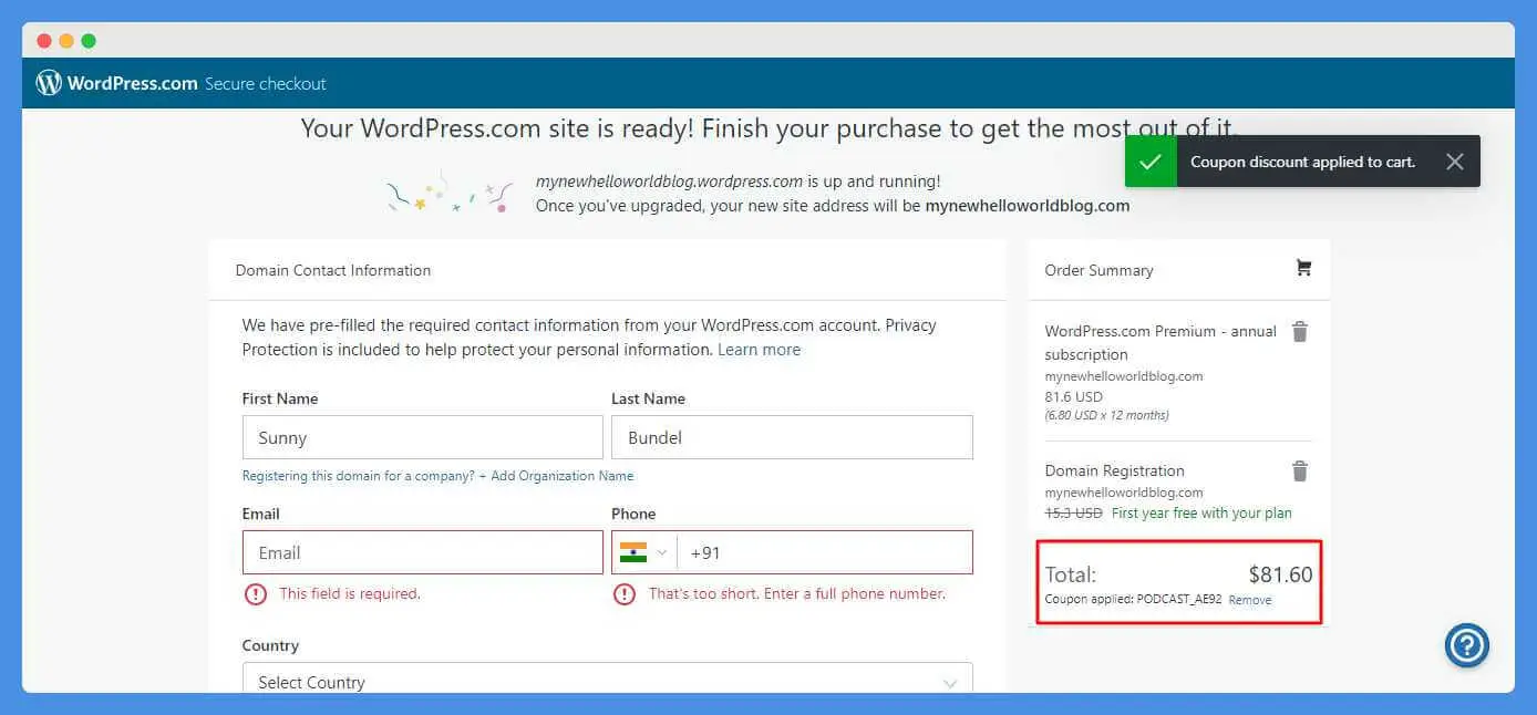 Cod cupon WordPress.com - Obțineți 40% reducere + nume de domeniu gratuit (în 2022) wordpress coupon, wordpress coupon code, wordpress discount, wordpress discount code, wordpress discount coupon, wordpress promo code, wordpress.com coupon, wordpress.com coupon code, wordpress.com discount