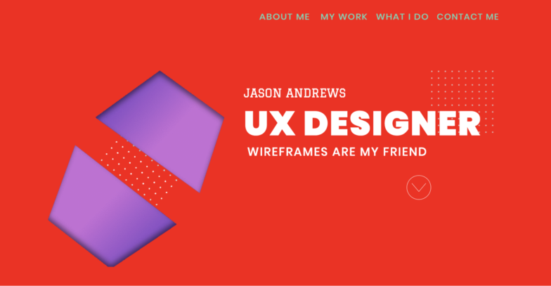 Jason Andrews의 웹사이트 스크린샷